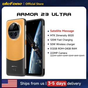 Ulefone Armor 23 Ultra 5G Rugged Satellite Message 120W Smartphone