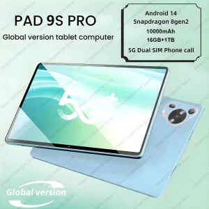 Original Pad 9S Pro Tablet 10.1inch 16GB+1024GB Android 13 Snapdragon