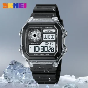 Skmei New Transparent Case Ice Outdoor Sports Men's and Women's Fashion Watch